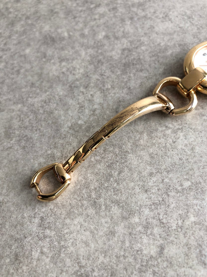 GUCCI Horse Bit Watch Gold Vintage rghnf7