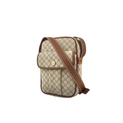 CELINE Blason Small Shoulder bag Beige Vintage yn4w5e