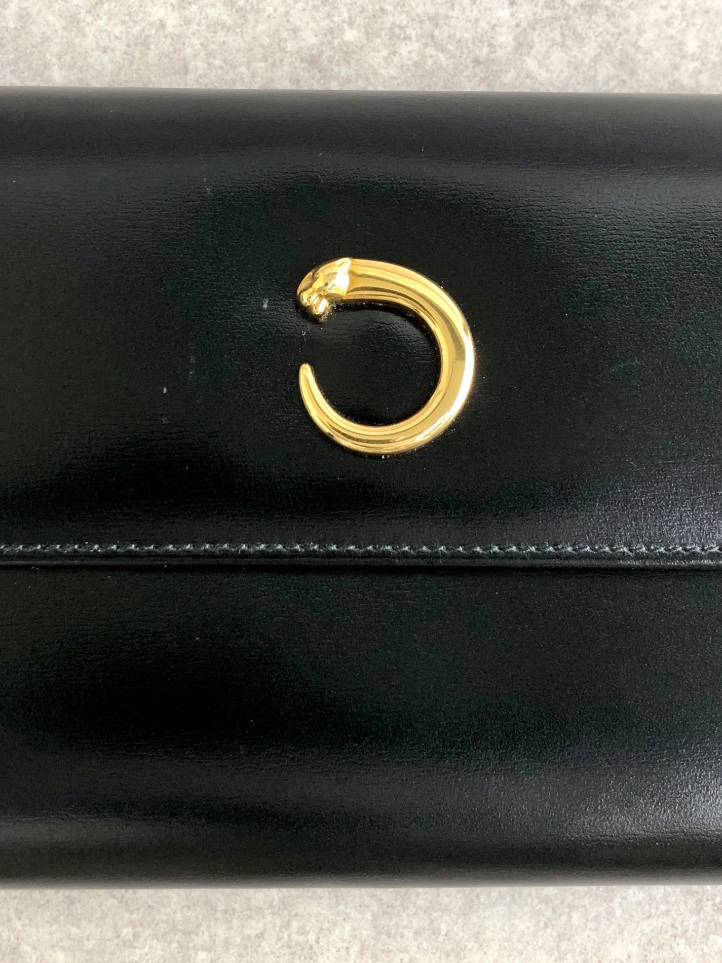 Cartier Trifold Wallet Black Vintage wfic4i