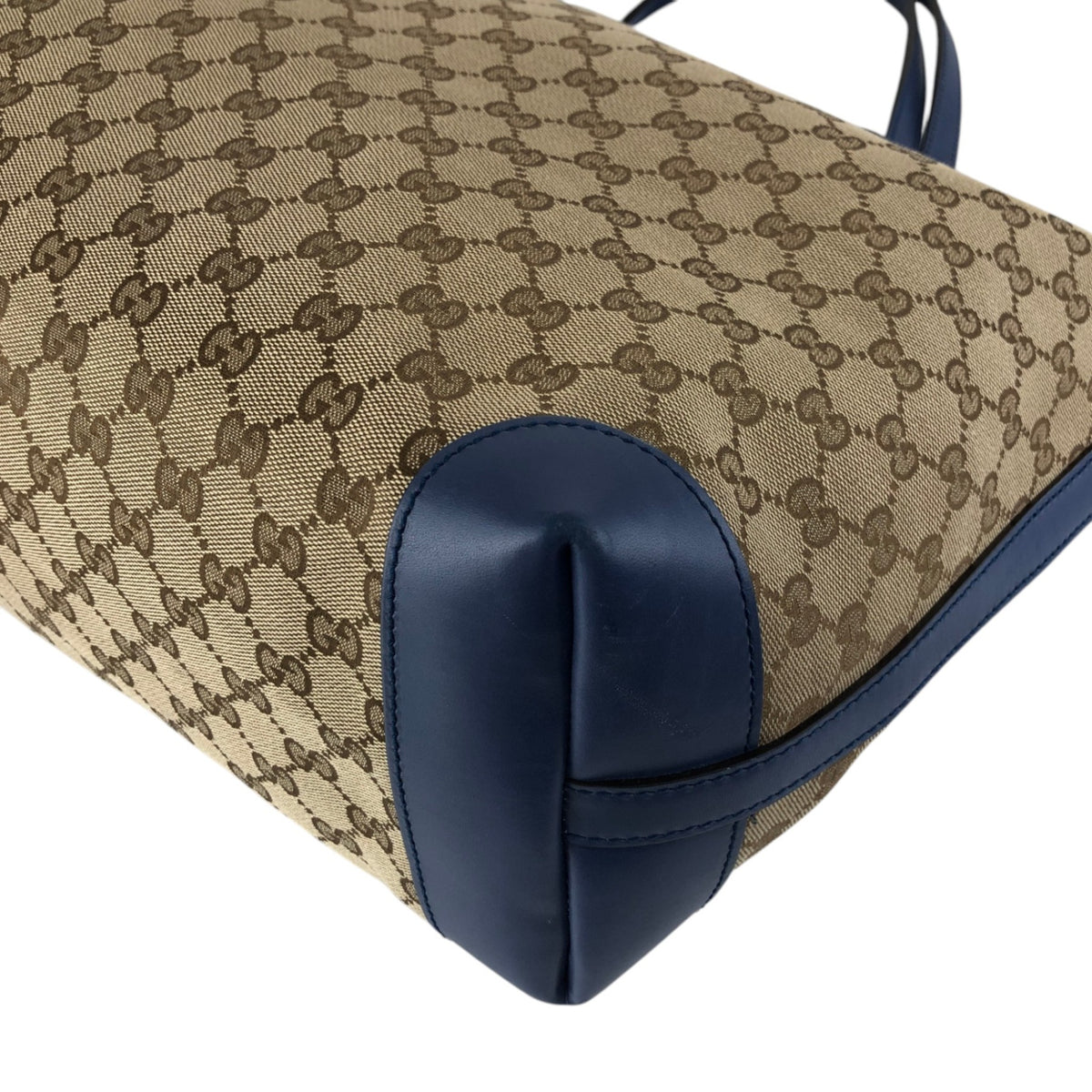 GUCCI GG Canvas Totebag Beige Vintage z375jy