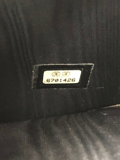 CHANEL Coco Mark Trifold Wallet Black Vintage xntxxj