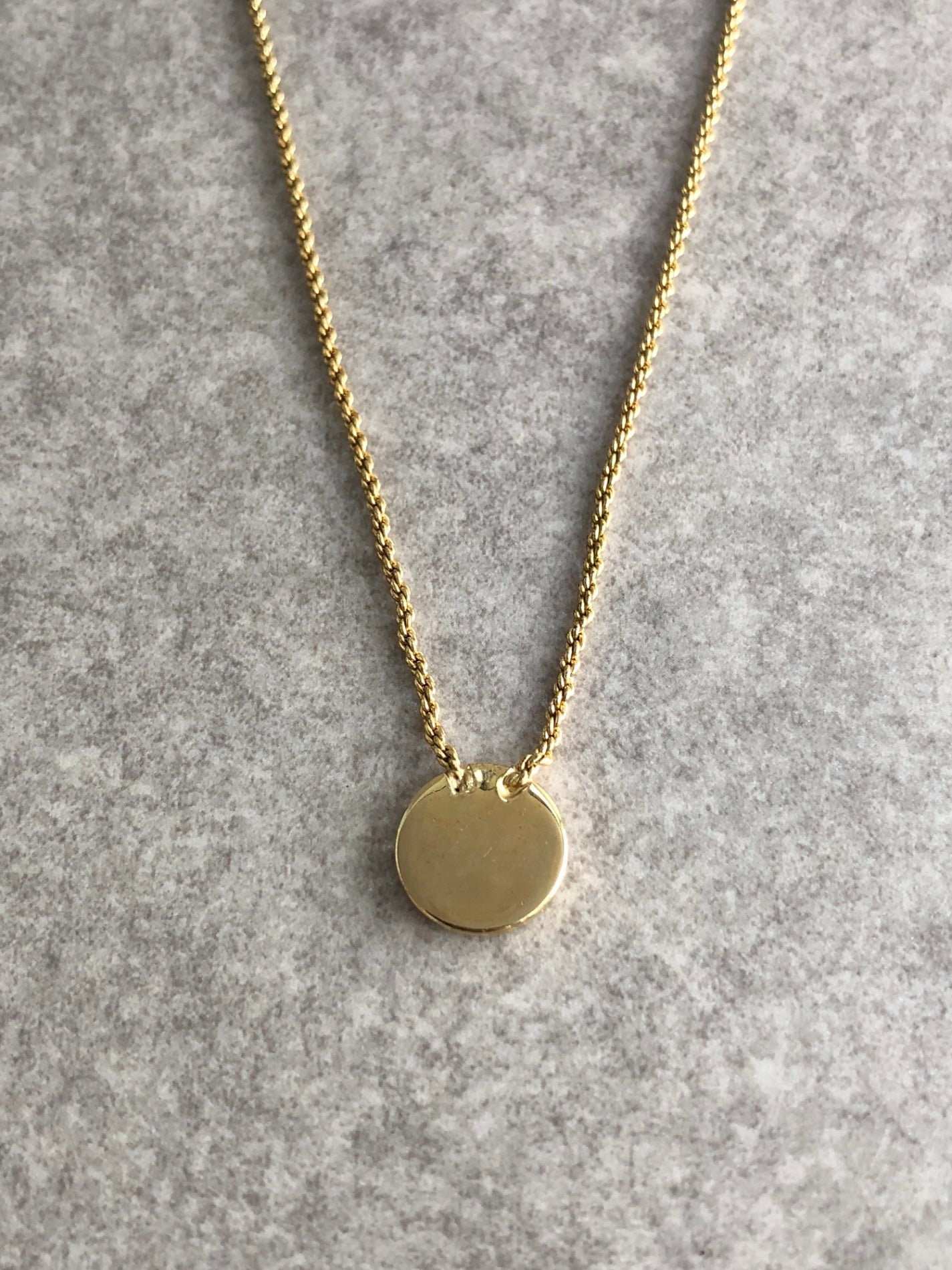Christian Dior Logo Motif Necklace Gold Vintage eg2c2f