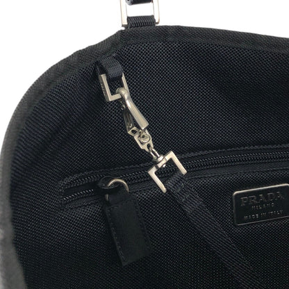 PRADA Tessuto Triangle Logo Totebag Black Vintage ehdcz6
