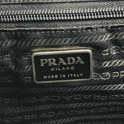 PRADA Triangle Logo Totebag Black Vintage hidgup