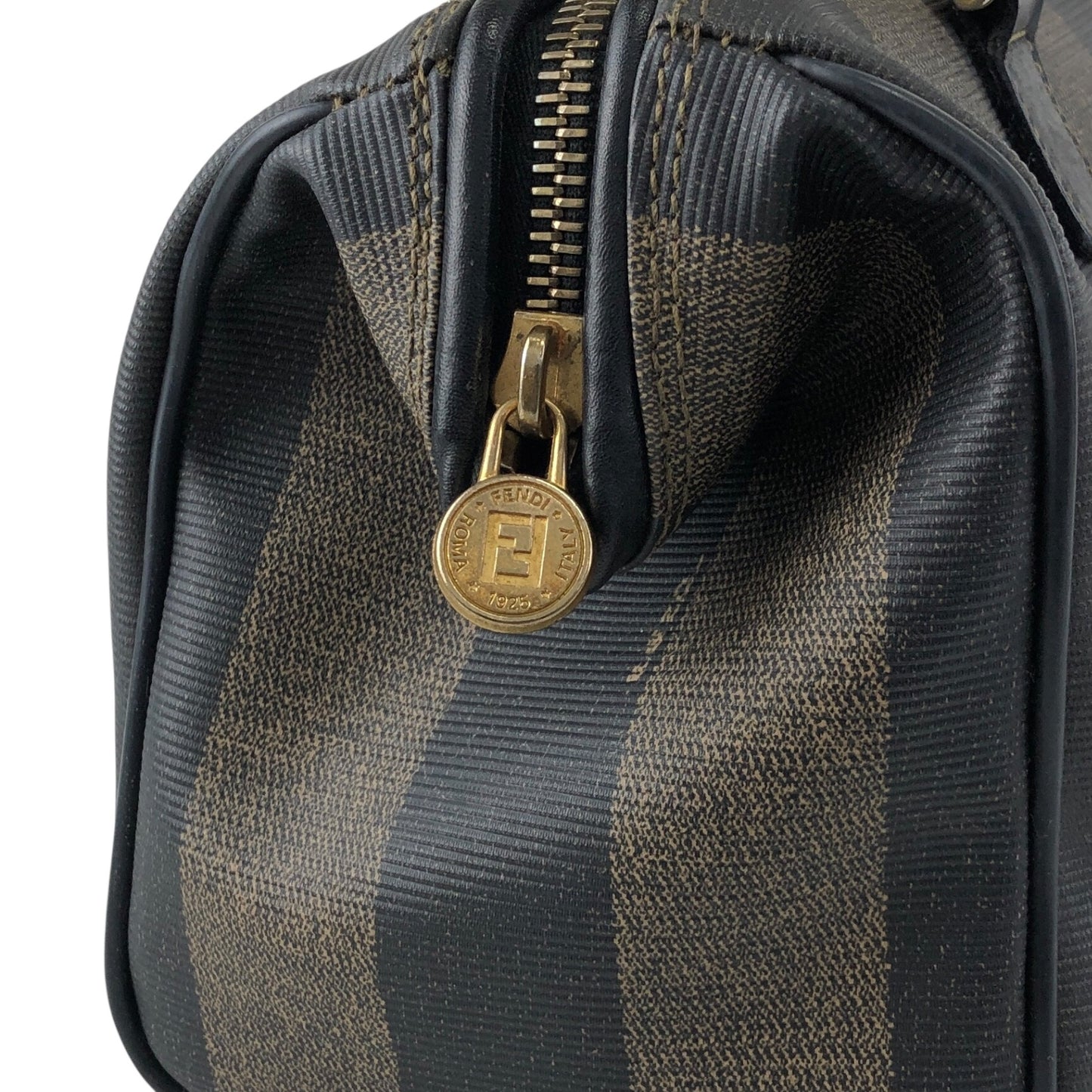 FENDI Pecan Two-way Small Boston bag Shoulder bag Black Vintage ujwz5t