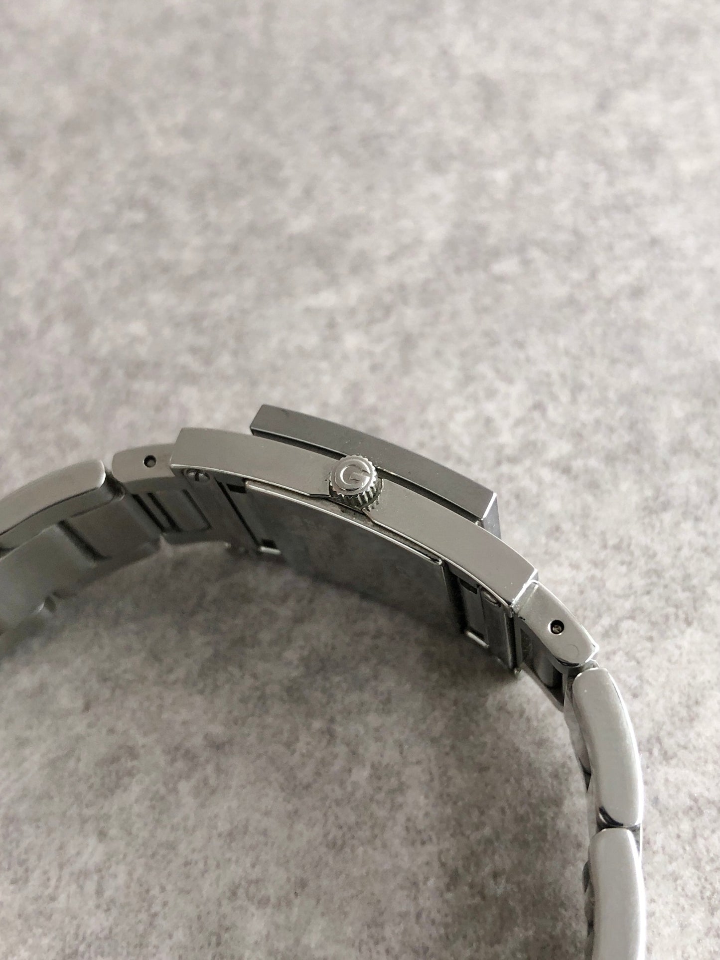 GUCCI Logo Quartz Watch Silver 7900P Vintage 4dstrr