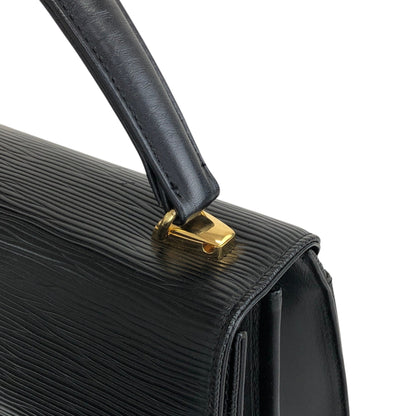 VALENTINO GARAVANI Circle Logo Two-way Handbag Shoulder bag Black Vintage swvrnt