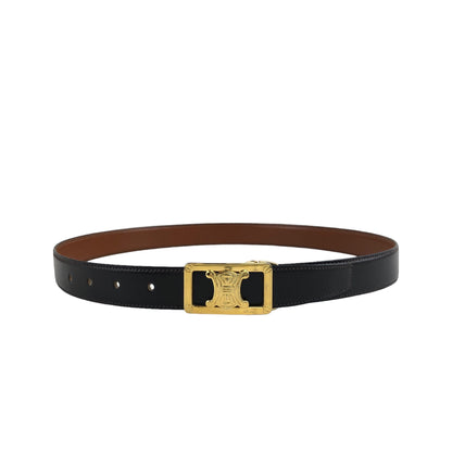 CELINE Blason Belt Black Vintage vxvkkh