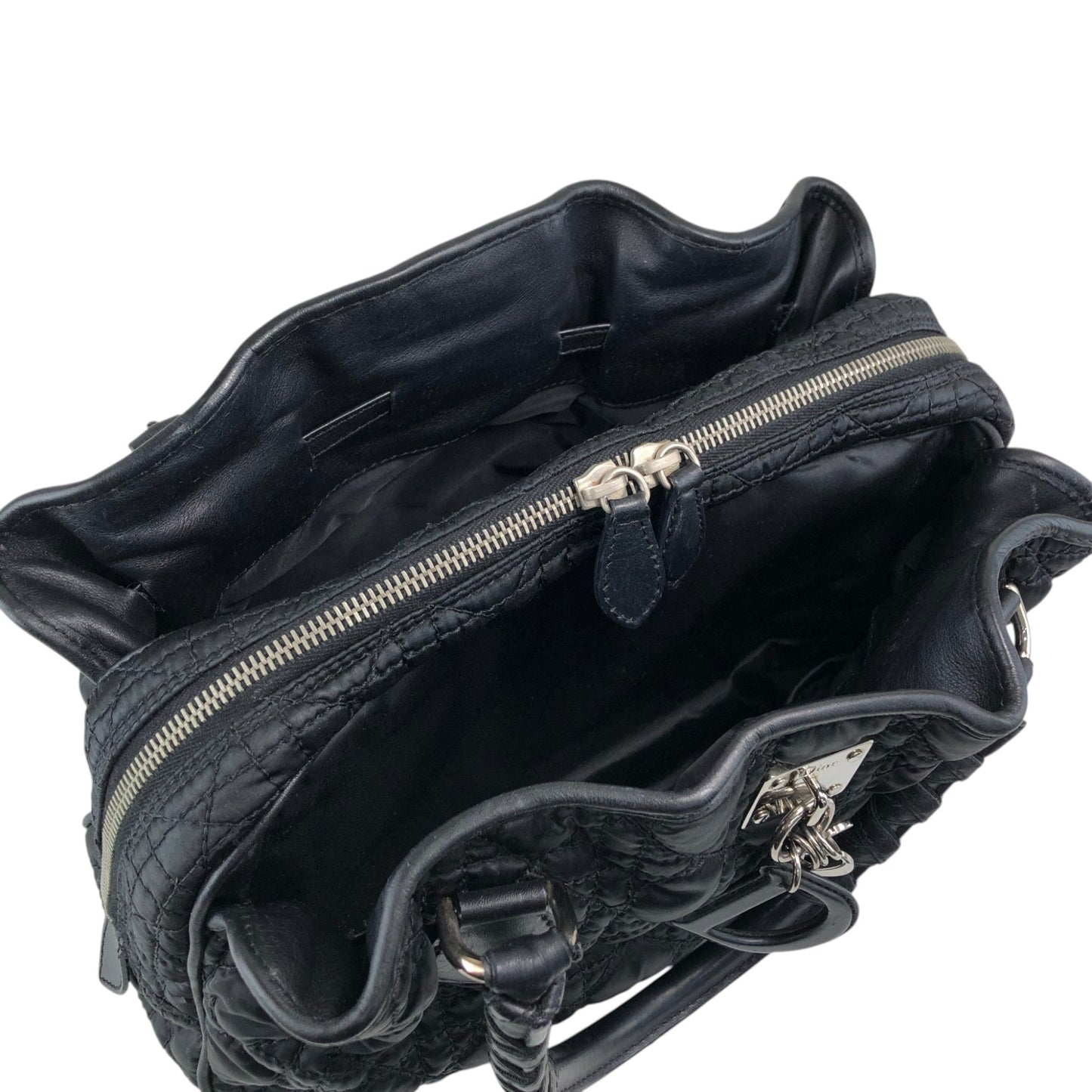 Christian Dior Charm Handbag Black Vintage ks7pis