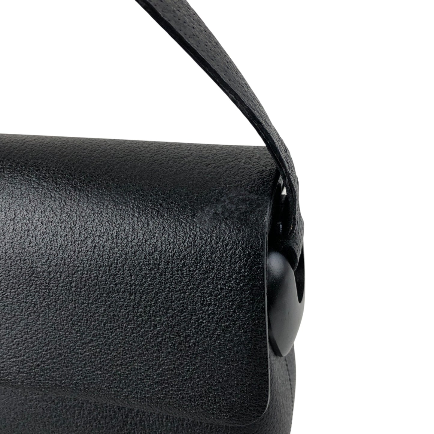 GUCCI Logo Shoulder bag Black Vintage 33amgr