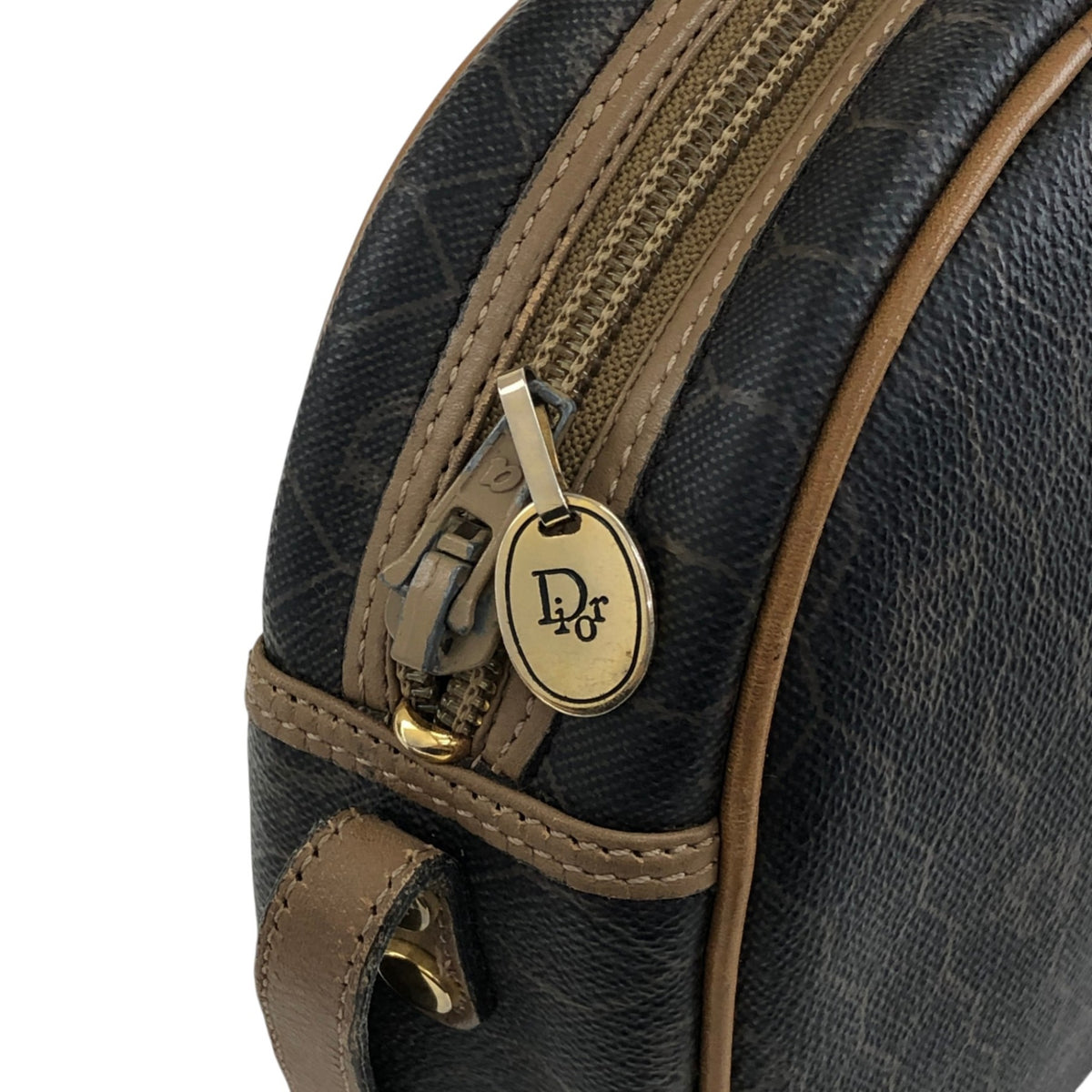 Christian Dior Honeycomb Pattern Shoulder bag Black Vintage nz4vwk
