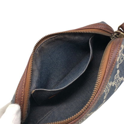 CELINE Paris Macadam Handbag Indigo Vintage 5tscu3