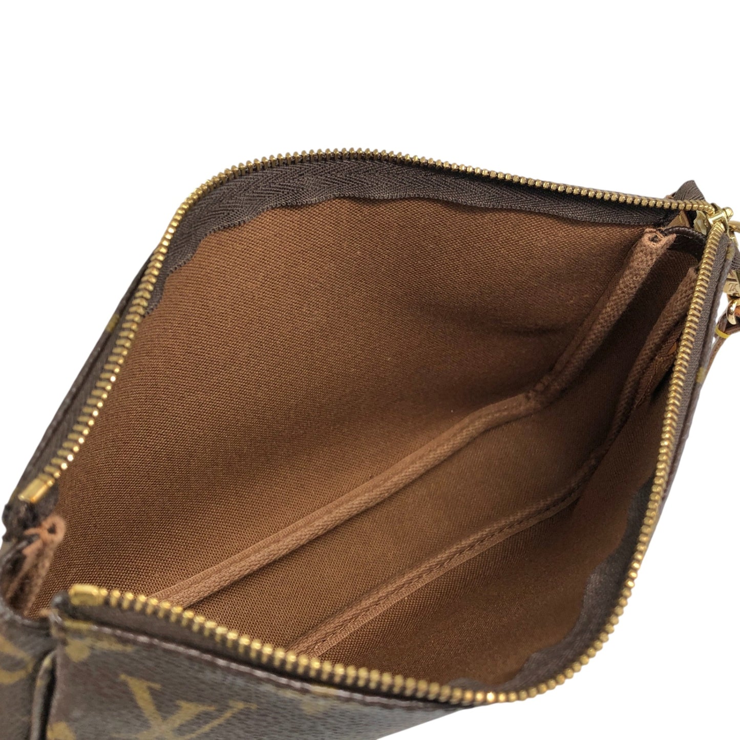 LOUIS VUITTON Monogram Small Shoulder bag Brown Vintage mmy3za