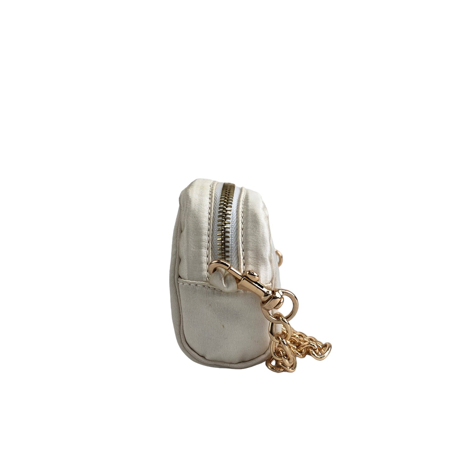 CELINE Triomphe Nylon Chain Mini Bag Shoulder bag Beige Vintage Old Celine x2he8t