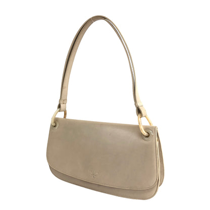 PRADA Leather Hobo bag Shoulder bag Handbag  Cream Vintage Old iw335a