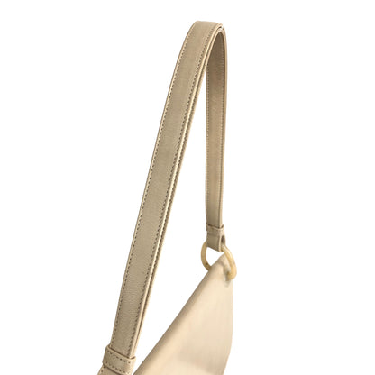 PRADA Leather Hobo bag Shoulder bag Handbag  Cream Vintage Old iw335a