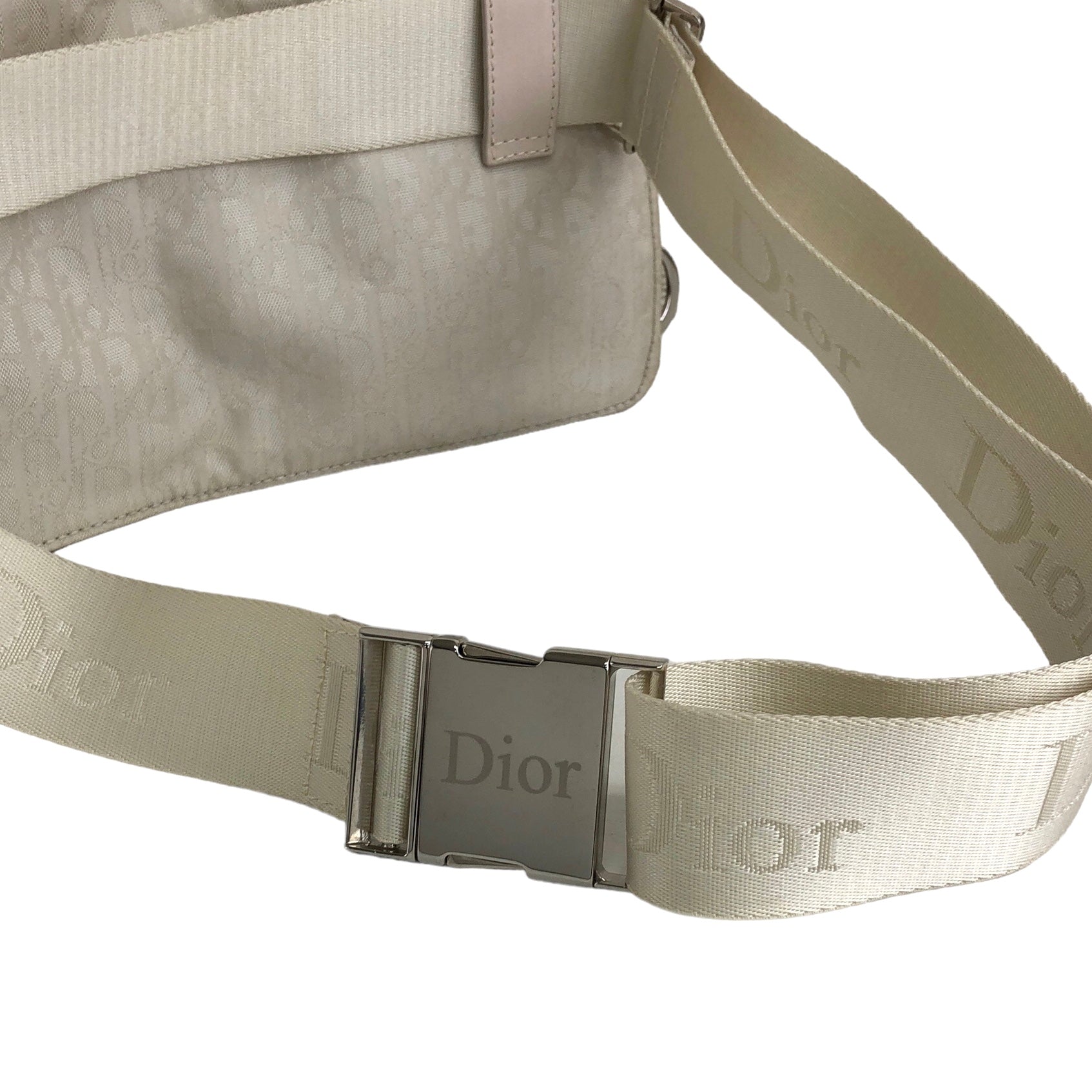 Christian Dior Logo Trotter Sling bag Waist bag White Vintage Old 8crj VintageShop solo