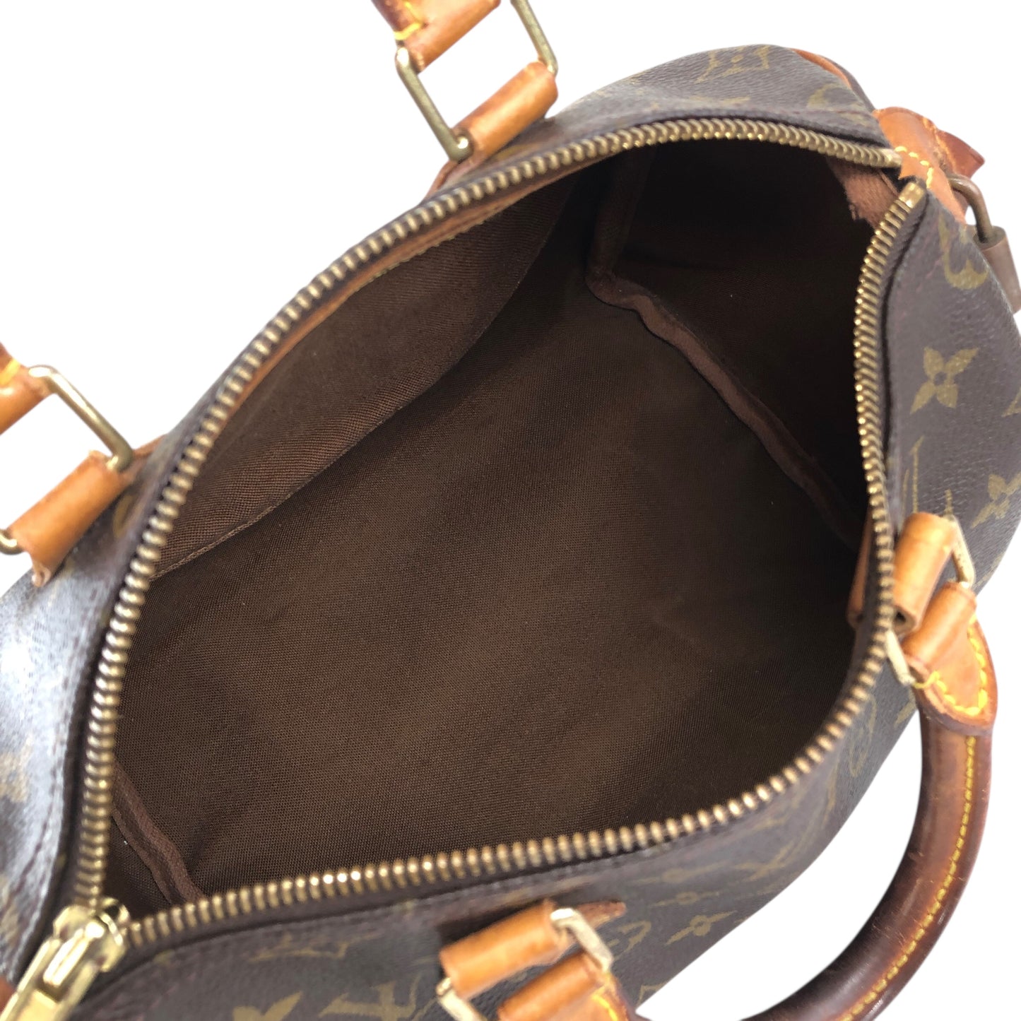 LOUIS VUITTON Monogram Small Boston bag Brown Vintage pg4nya