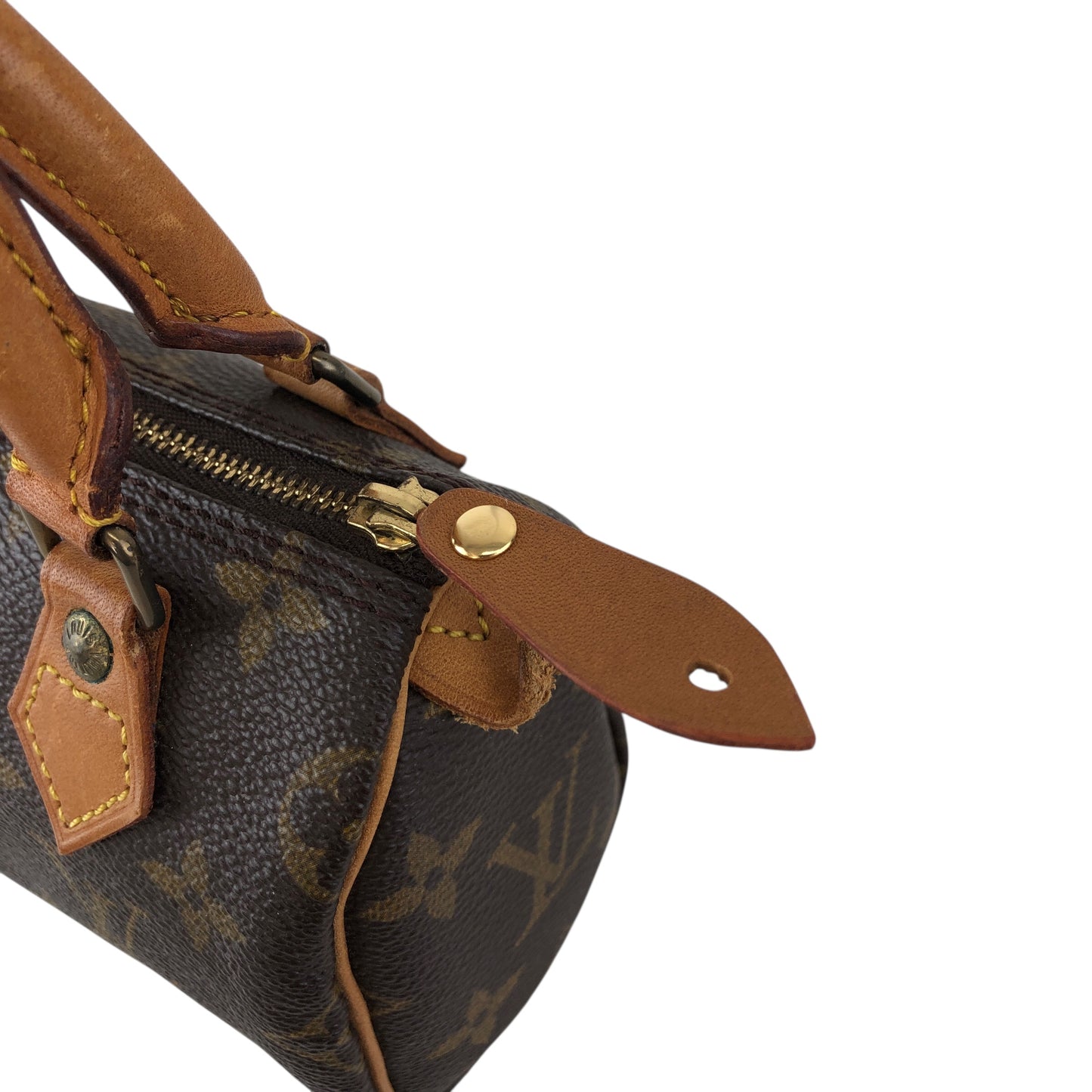 LOUIS VUITTON Monogram Small Handbag Brown M41534 Vintage u7aexk