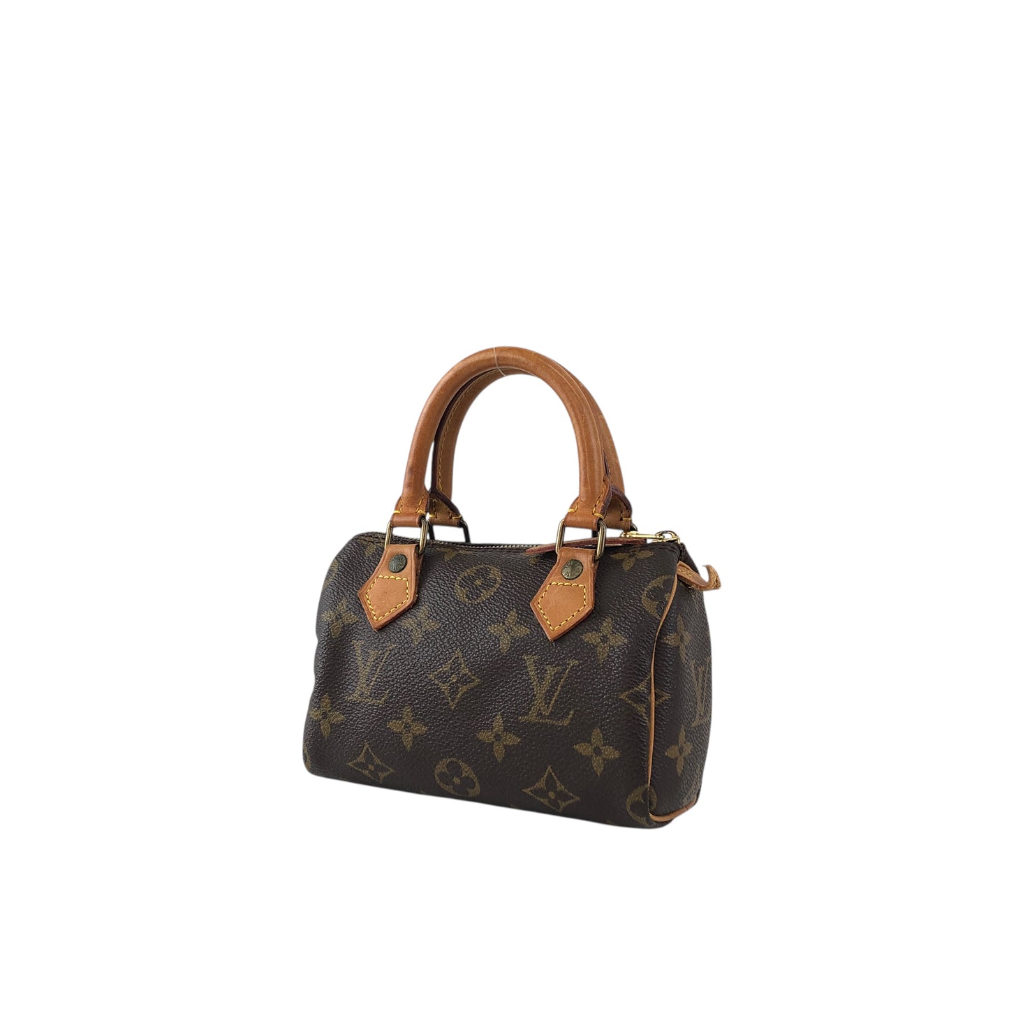LOUIS VUITTON Monogram Small Handbag Brown M41534 Vintage u7aexk