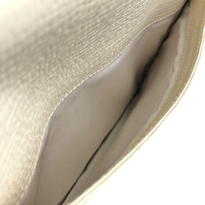 LOEWE Barcelona Bi-color  Embossed Leather Handbag Beige Vintage esxncn