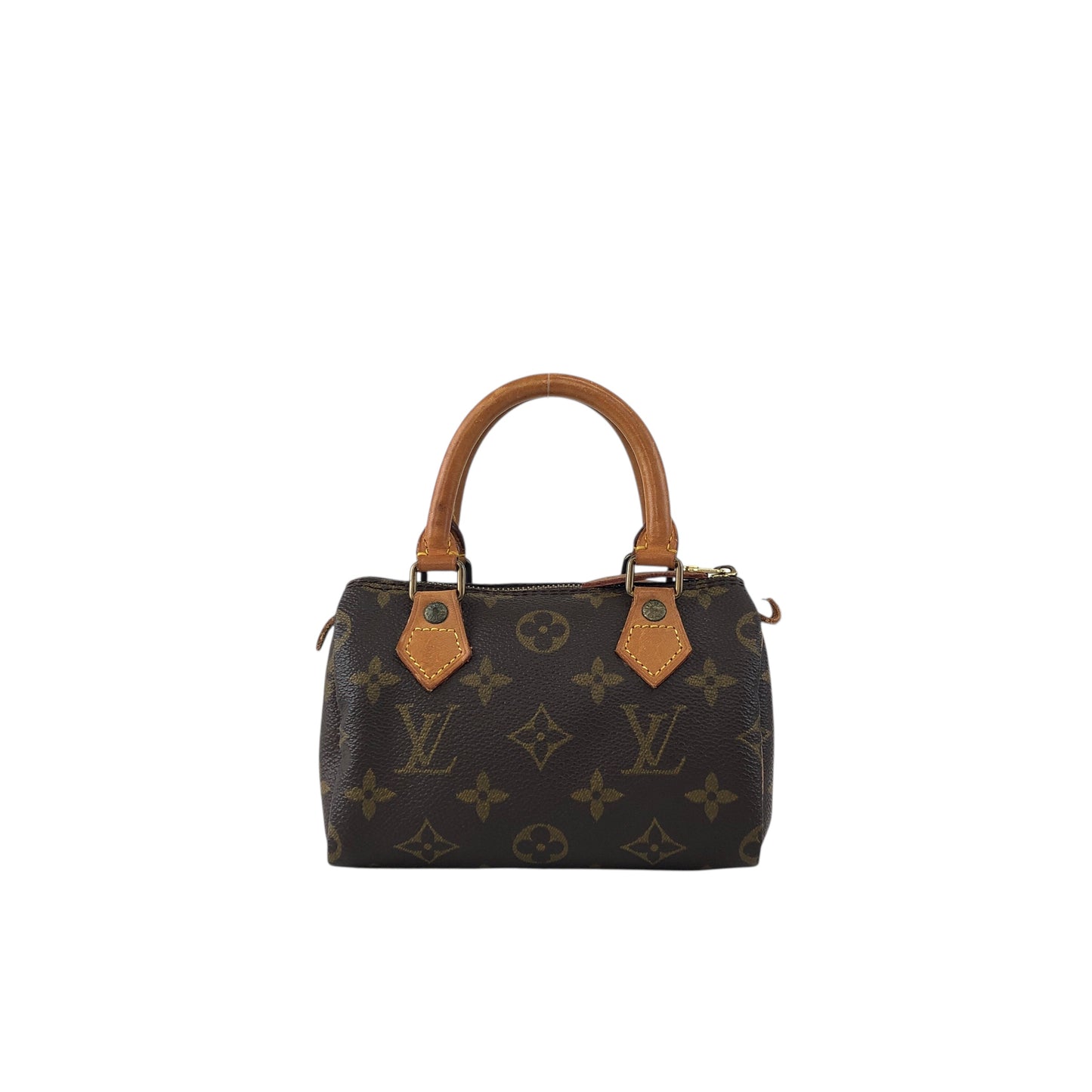 LOUIS VUITTON Monogram Small Handbag Brown M41534 Vintage u7aexk