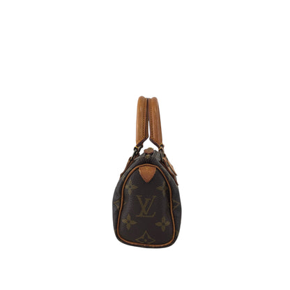 LOUIS VUITTON Monogram Small Handbag Brown M41534 Vintage u7aexk