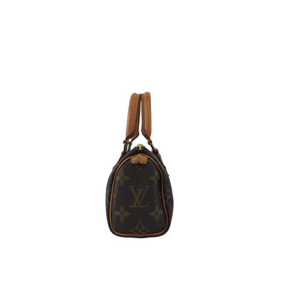 LOUIS VUITTON Monogram Small Handbag Brown M41534 Vintage u7aexk