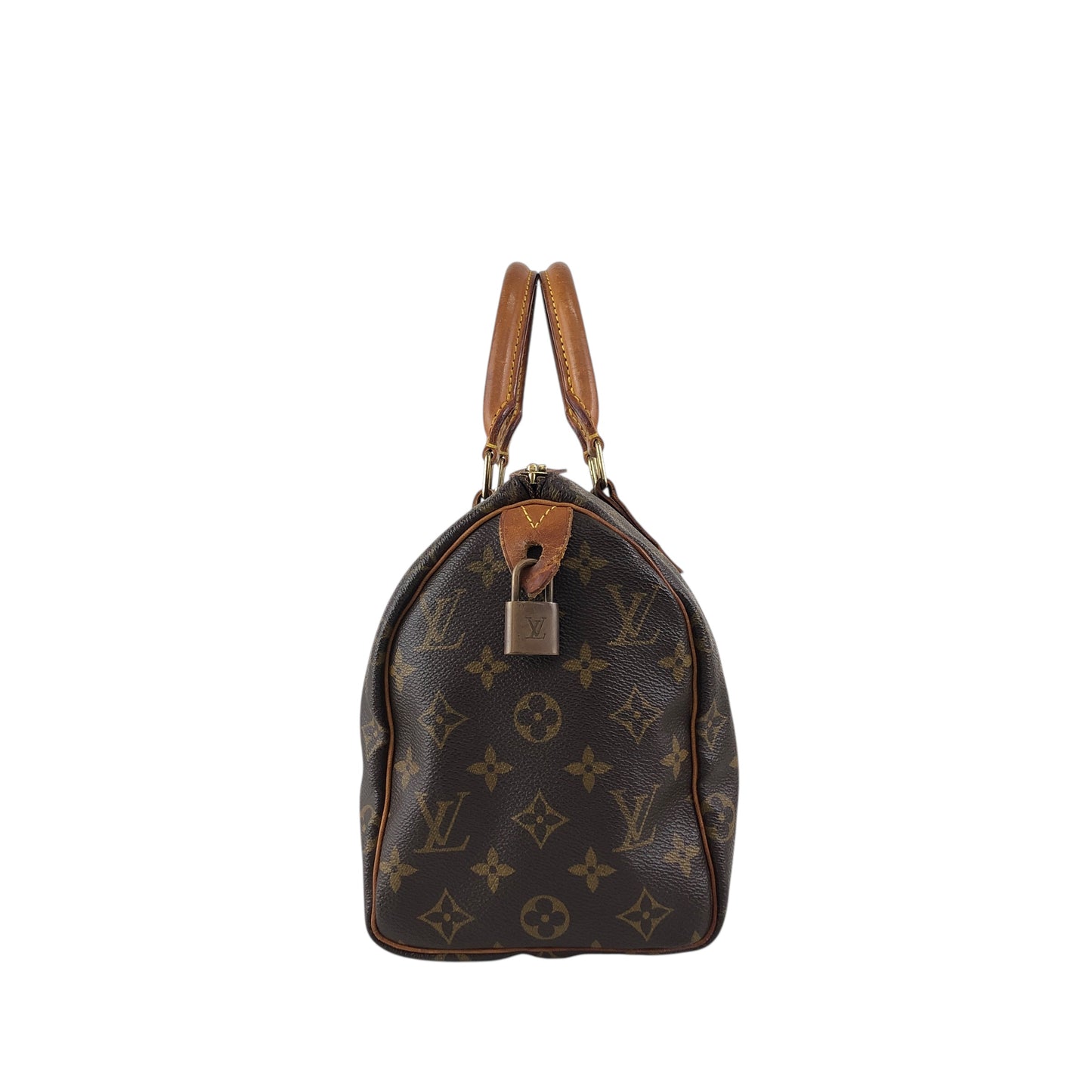 LOUIS VUITTON Monogram Small Boston bag Brown Vintage pg4nya