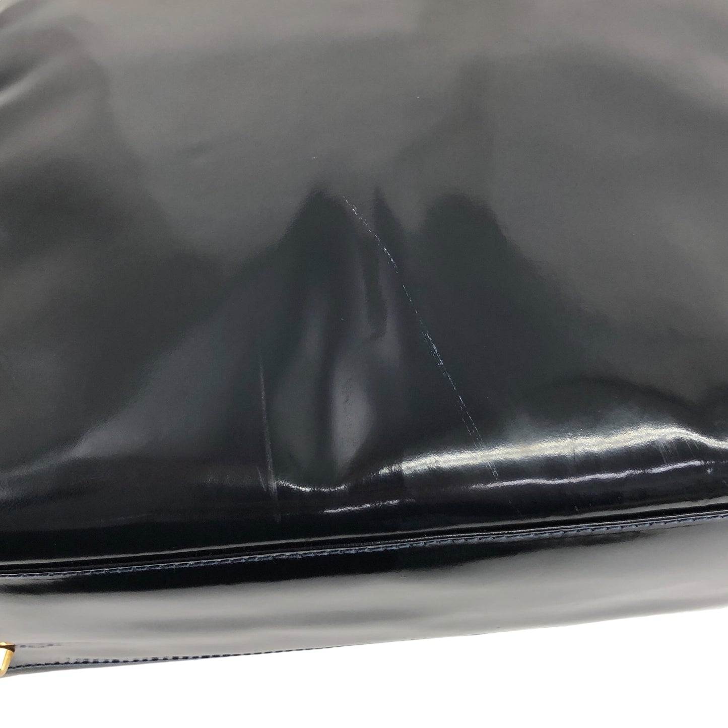 PRADA Two-way Handbag Chain Shoulder bag Navy Vintage zxyxea