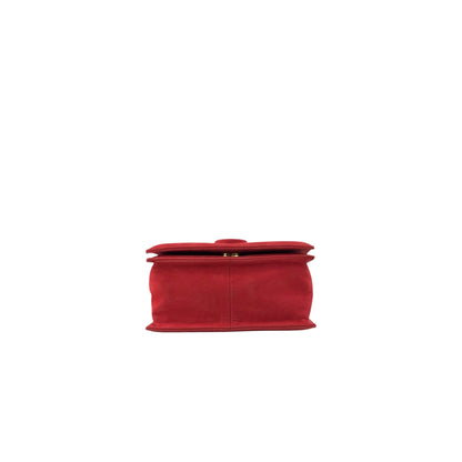 Tiffany & Co. Logo Small Chain Handbag Red Vintage gphne8