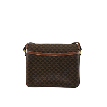 CELINE Macadam Horseshoe Shoulder bag Brown Vintage mxtw8i