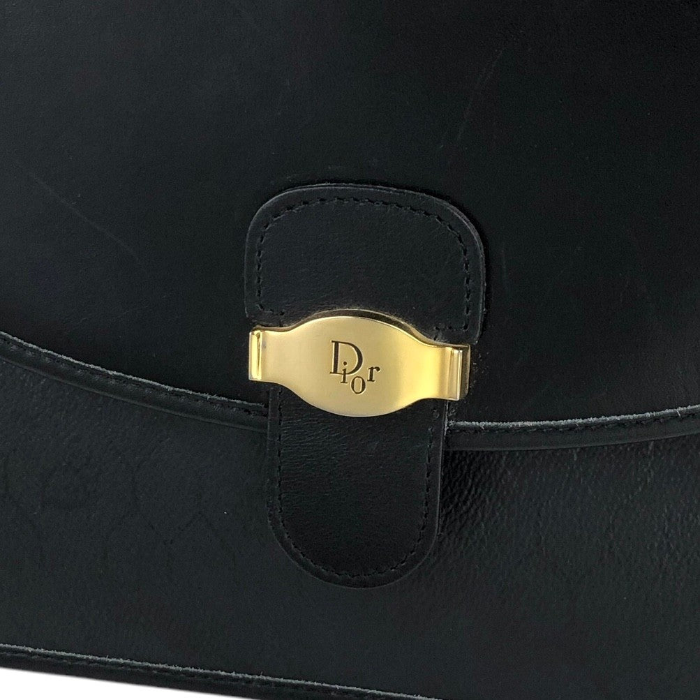Christian Dior Chain Shoulder bag Black Vintage rvvx2n