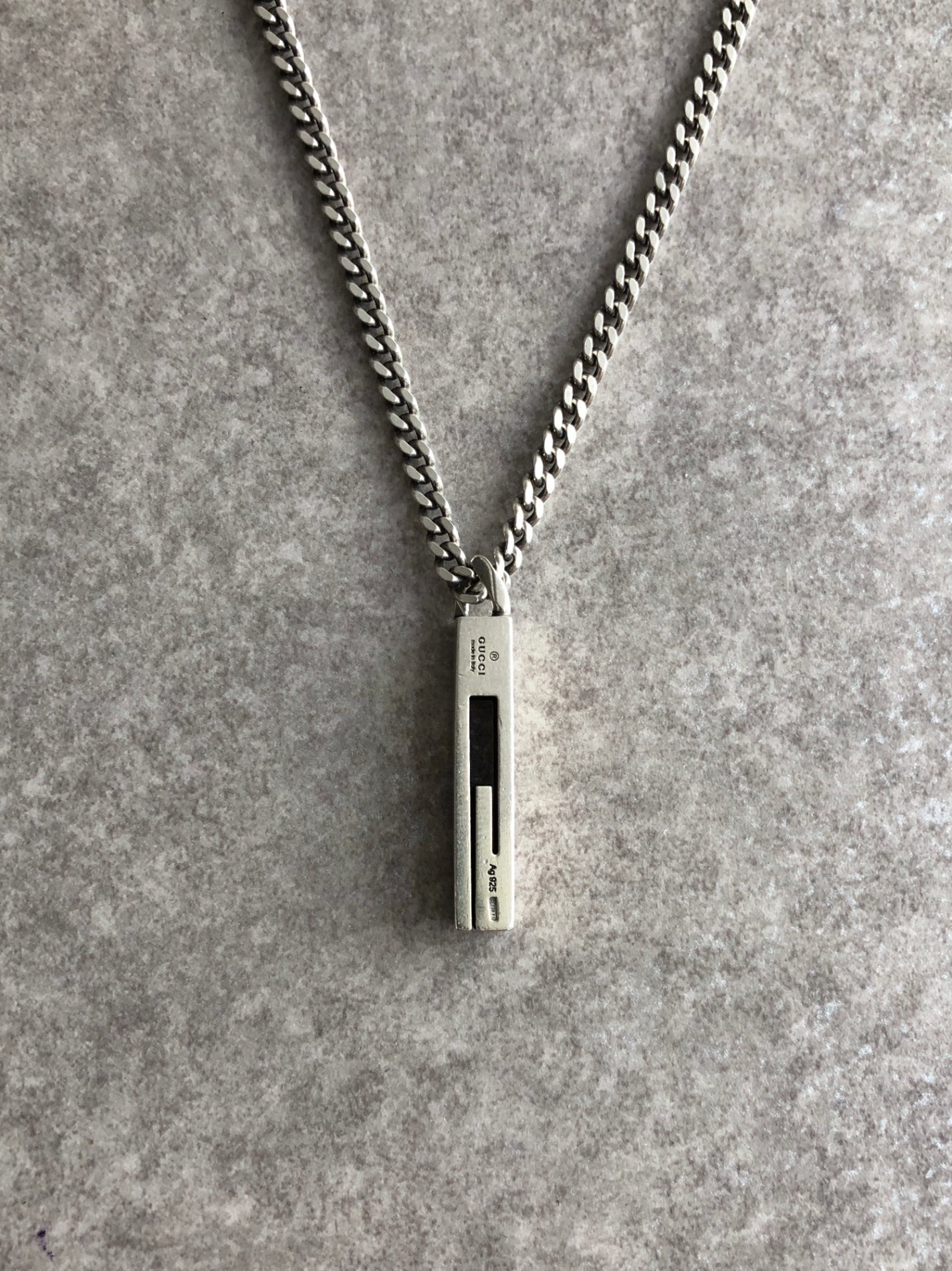 GUCCI Necklace Silver Vintage psa3ea