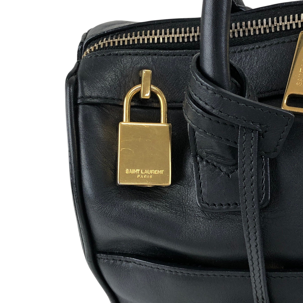 Yves Saint Laurent Two-way Handbag Shoulder bag Black Vintage 5fmarg