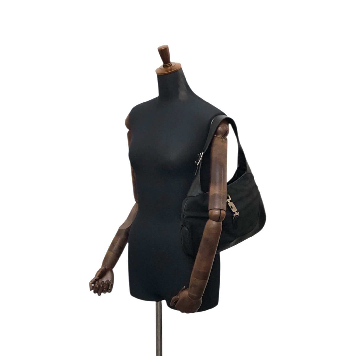 GUCCI Jackie Shoulder bag Black Vintage bce64k