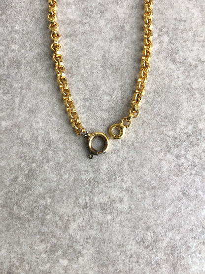 CELINE Blason Necklace Gold Vintage k3vahe