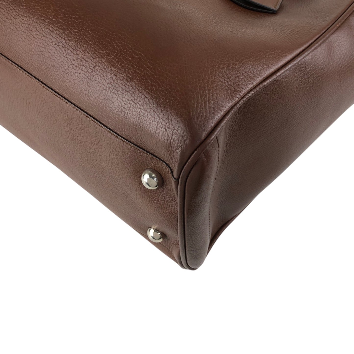 LOEWE Logo Embossed Totebag Brown Vintage 6rmryp