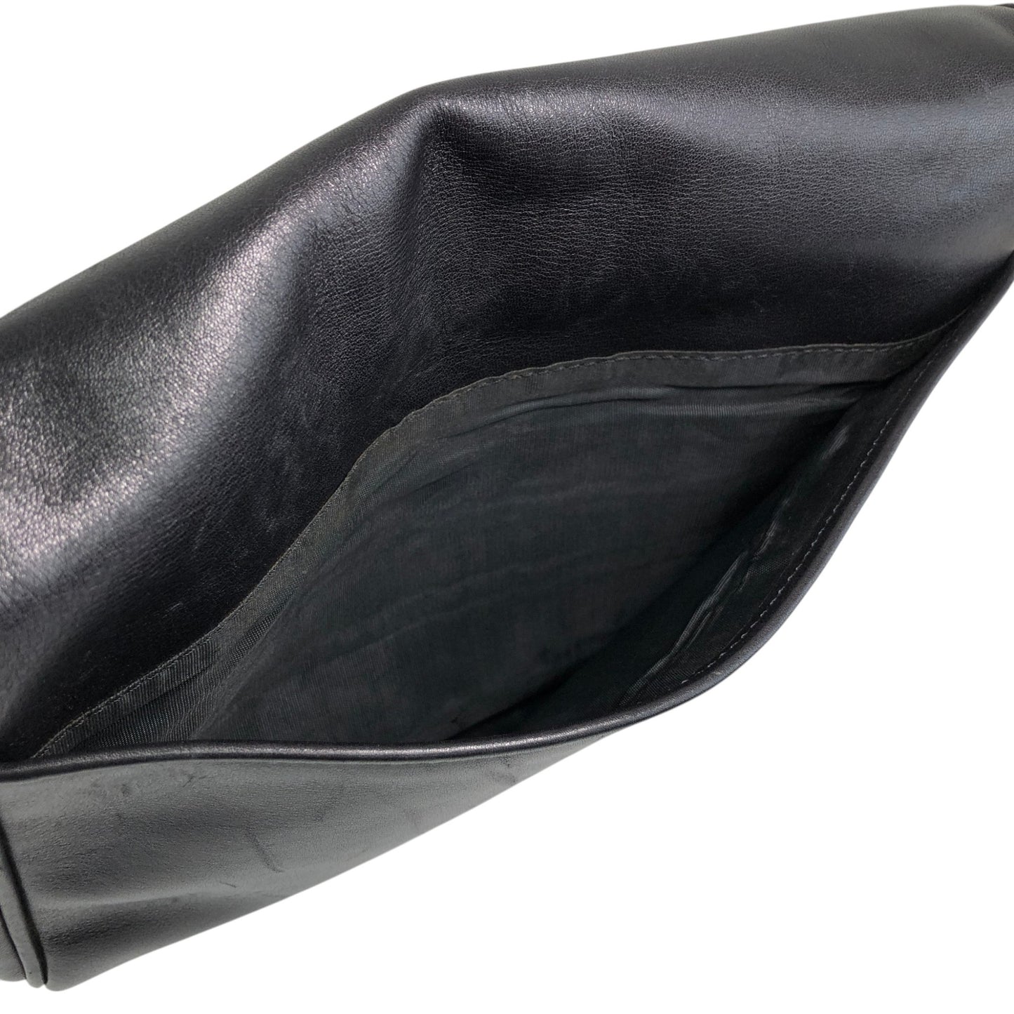 CELINE Blason Shoulder bag Black Vintage tuhbjd