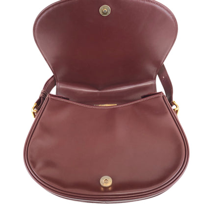 Cartier Logo Flap Shoulder bag Bordeaux Vintage ck7kmr