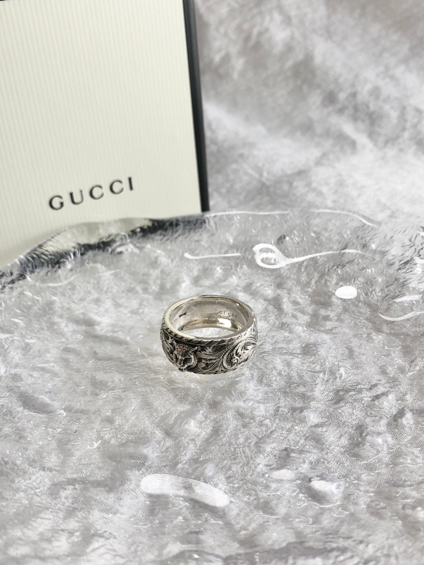 GUCCI SILVER925 Ring Silver Vintage ejgkfm