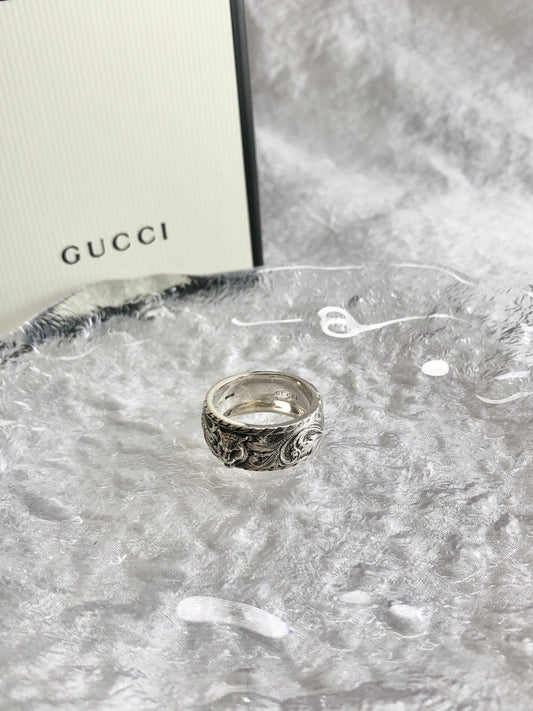 GUCCI SILVER925 Ring Silver Vintage ejgkfm