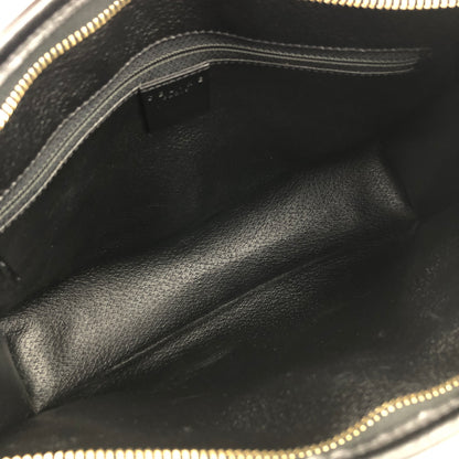 CELINE Macadam Gancini Clutch bag Black Vintage kr8u47