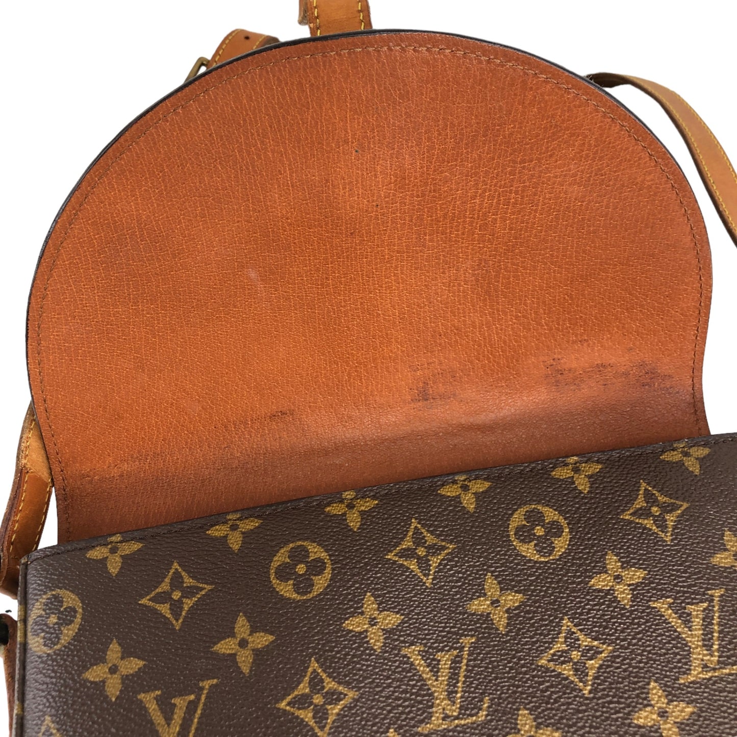 LOUIS VUITTON Monogram Shoulder bag Brown Vintage xkb6gk