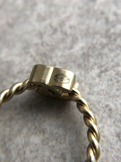 CHANEL Coco Mark Ring Gold Vintage nufau2