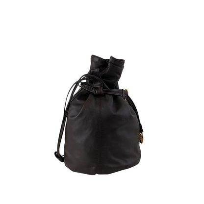 LOEWE Anagram Drawstring Shoulder bag Brown Vintage 7ep7z7