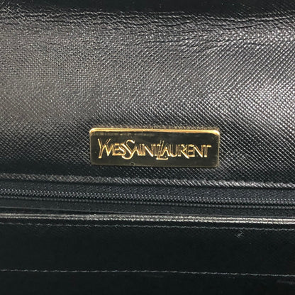 Yves Saint Laurent YSL Logo Shoulder bag Black Vintage kua56p