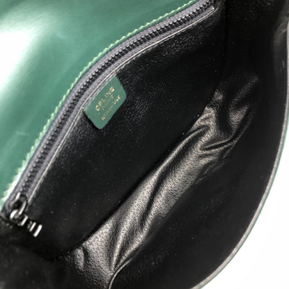 CELINE Gancini Shoulder bag Green Vintage 5xwwza