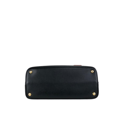 PRADA Triangle Logo Handbag Black Vintage n54bxv