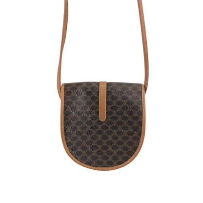 CELINE Macadam Blason Shoulder bag Brown Vintage ixr8dt